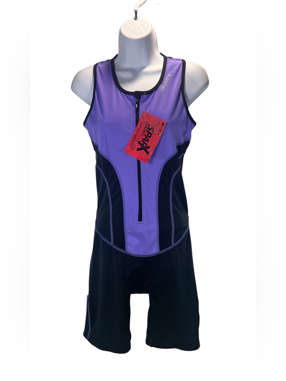 Sparx Women's Sleeveless Triathlon Suit Purple/Black Size Medium NEW WITH TAGS! - Picture 9 of 9